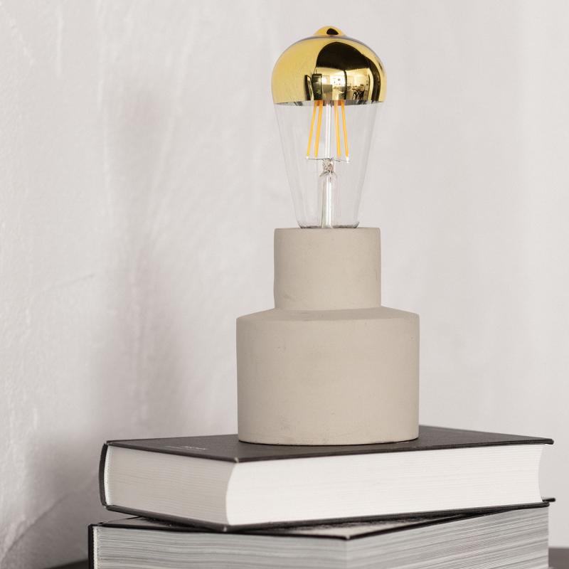 Image of 5.5W Dimmable LED Filament Squirrel Cage Bulb Gold - Screw Cap
