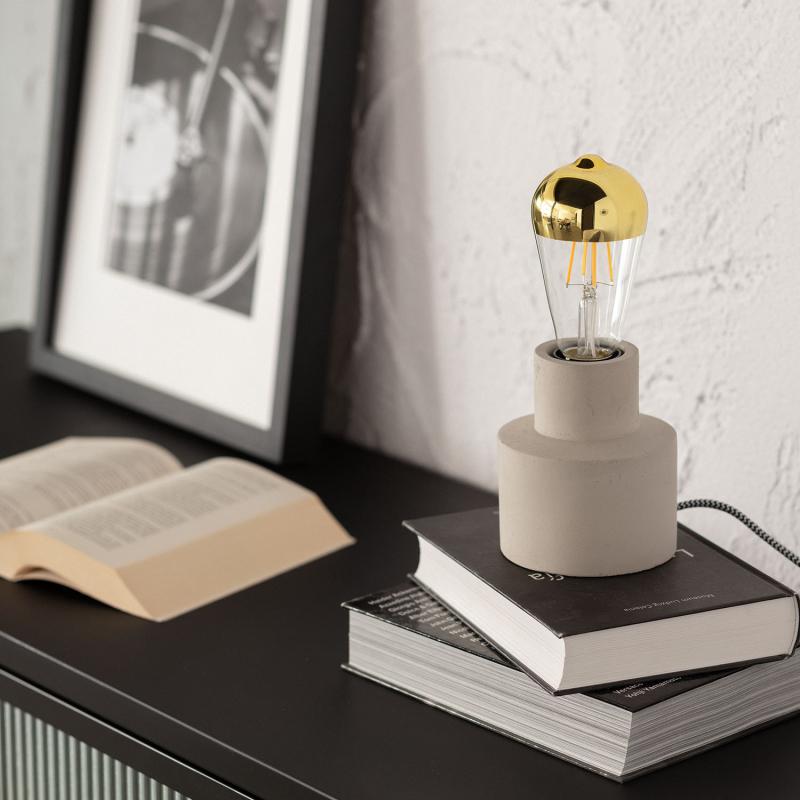 Image of 5.5W Dimmable LED Filament Squirrel Cage Bulb Gold - Screw Cap