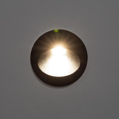 Image of Edit 3W Coney Recessed Round LED Wall Light