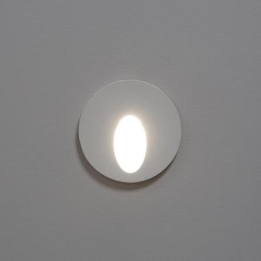 Image of Edit 3W Boiler Round Recessed LED Wall Light
