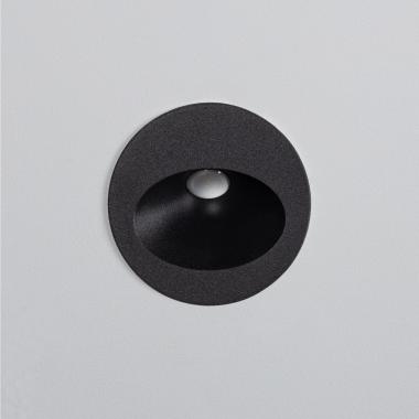 Image of Edit 3W Coney Recessed Round LED Wall Light