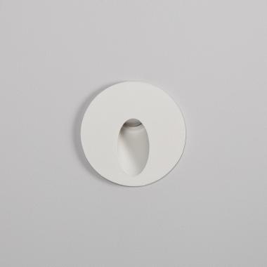 Image of Edit 3W Boiler Round Recessed LED Wall Light