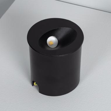 Image of Edit 3W Coney Recessed Round LED Wall Light