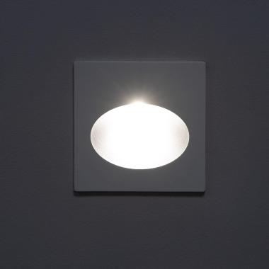 Image of Edit 3W Coney Outdoor Recessed LED Wall Light