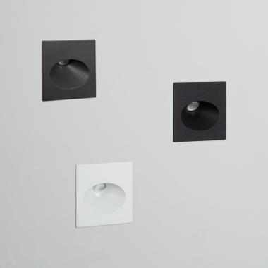 Image of Edit 3W Coney Outdoor Recessed LED Wall Light
