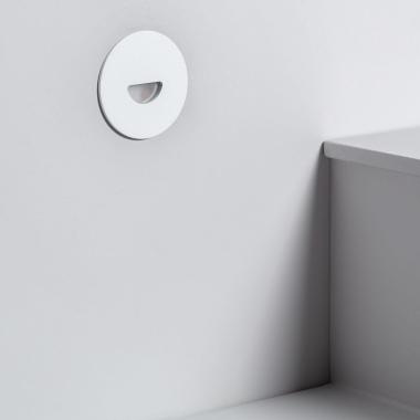 Image of Edit Guell 2W LED Round Aluminium Wall Spotlight IP65