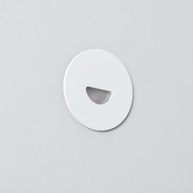 Image of Edit Guell 2W LED Round Aluminium Wall Spotlight IP65