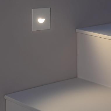 Image of Edit Guell 2W LED Square Aluminium Wall Spotlight IP65