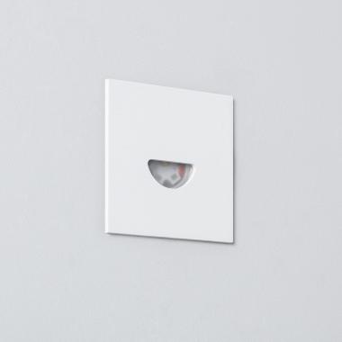 Image of Edit Guell 2W LED Square Aluminium Wall Spotlight IP65