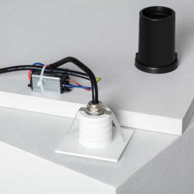 Image of Edit Guell 2W LED Square Aluminium Wall Spotlight IP65