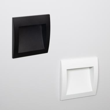 Image of Edit Natt 4W LED Outdoor Square Recessed Wall Light