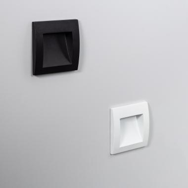 Image of Edit Leif 4W LED Outdoor Square Recessed Wall Light