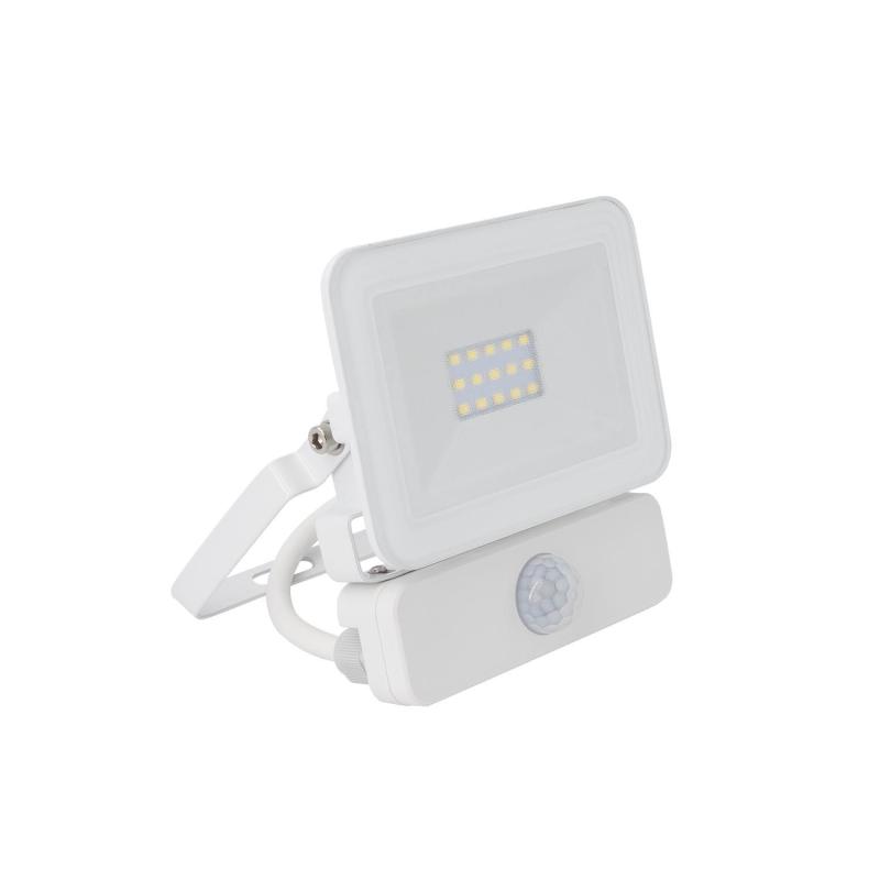 Image of 10W LED Floodlight 1000lm Glass IP65 - with PIR Sensor