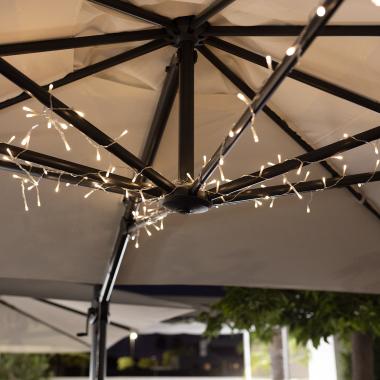 Image of Edit Parasol Multi Function Battery Operated LED String Lights with Remote Control - 120 Lights