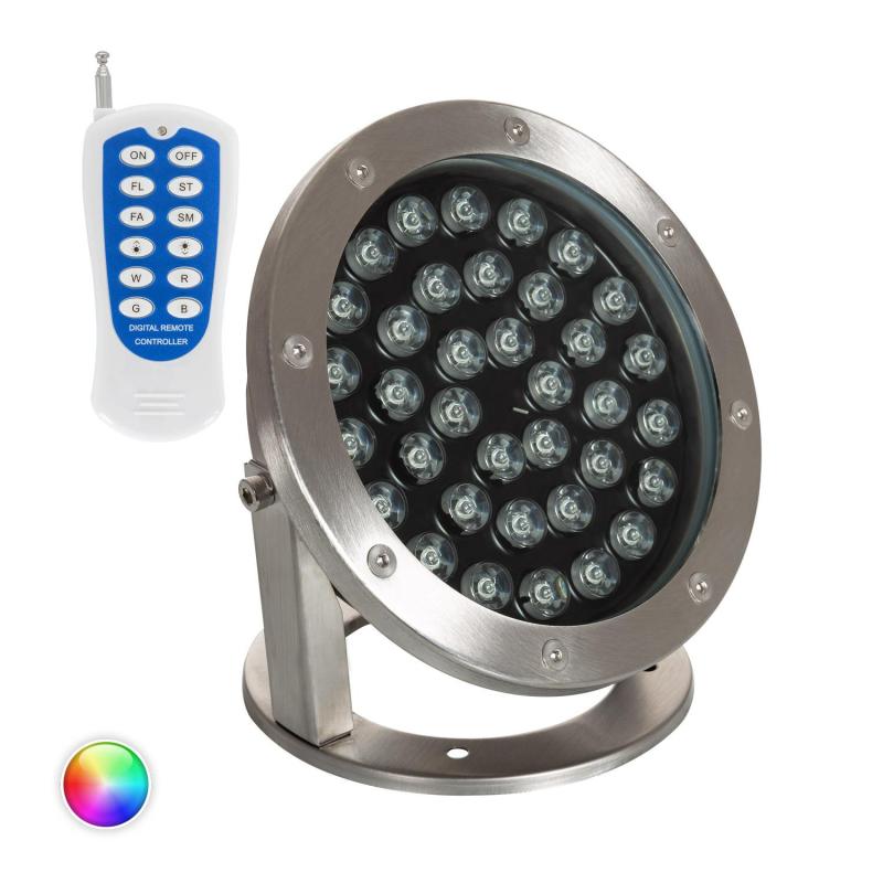 Image of Edit 36W 12V Submersible Colour Changing LED Surface Garden Spotlight IP68