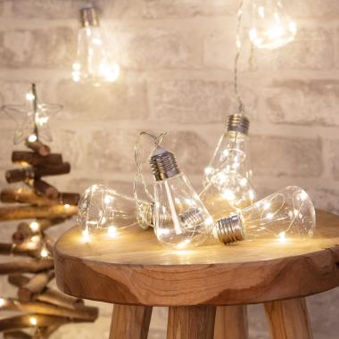 Image of Edit Edison 2M Battery Operated LED String Lights - 50 Lights