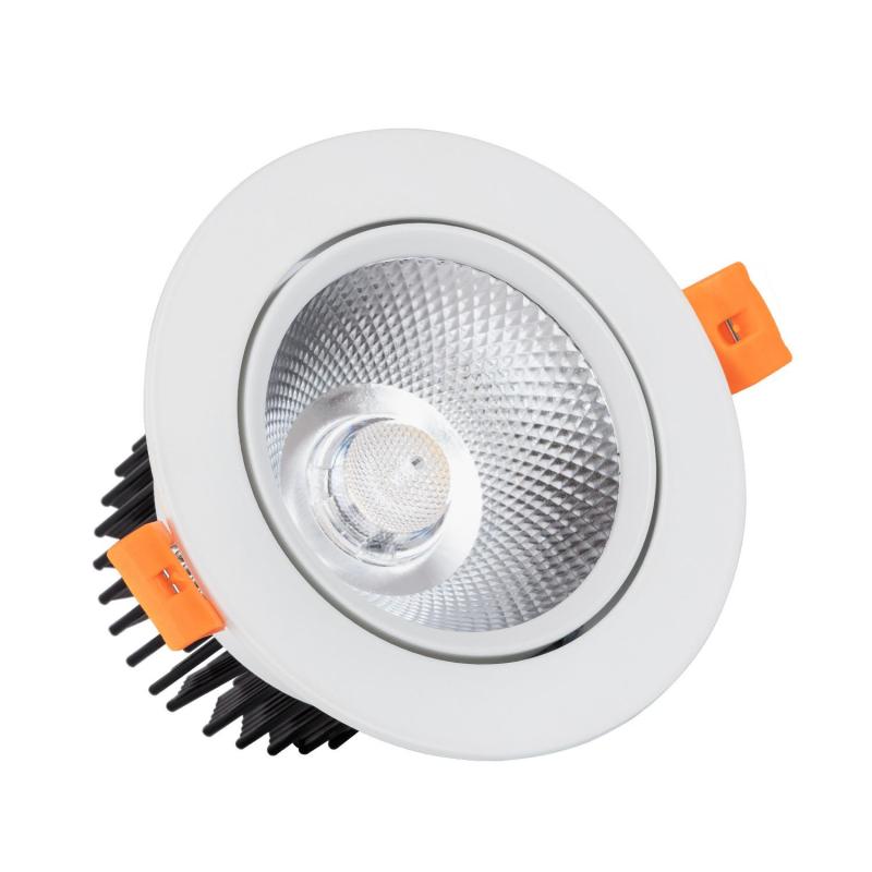 Image of Round 12W COB LED Adjustable Downlight Cutout 90mm