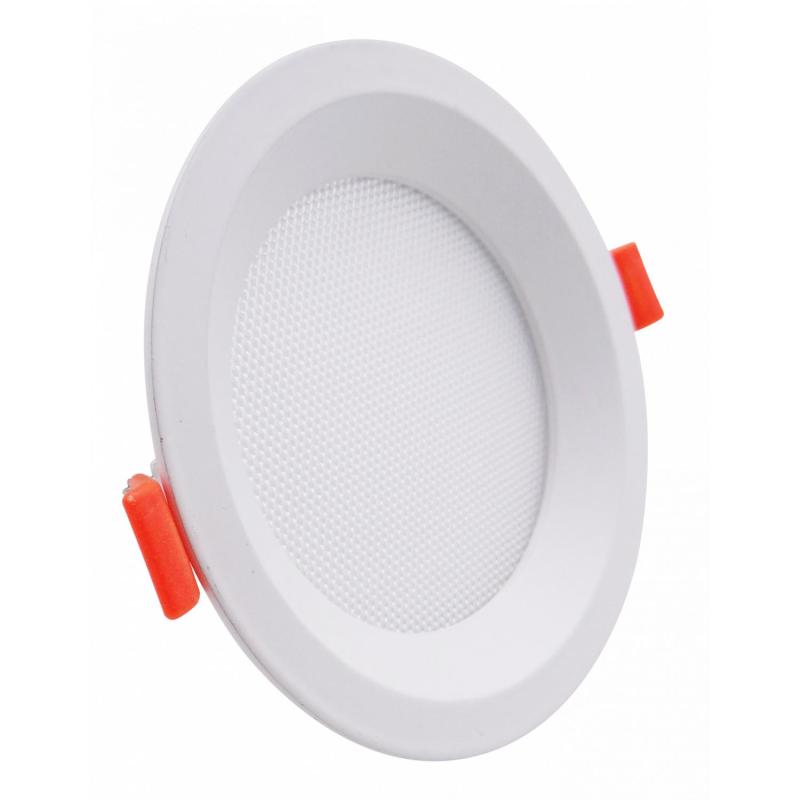 Image of Slim Round 10W Microprismatic Selectable LED Downlight Cutout 110mm LIFUD Driver