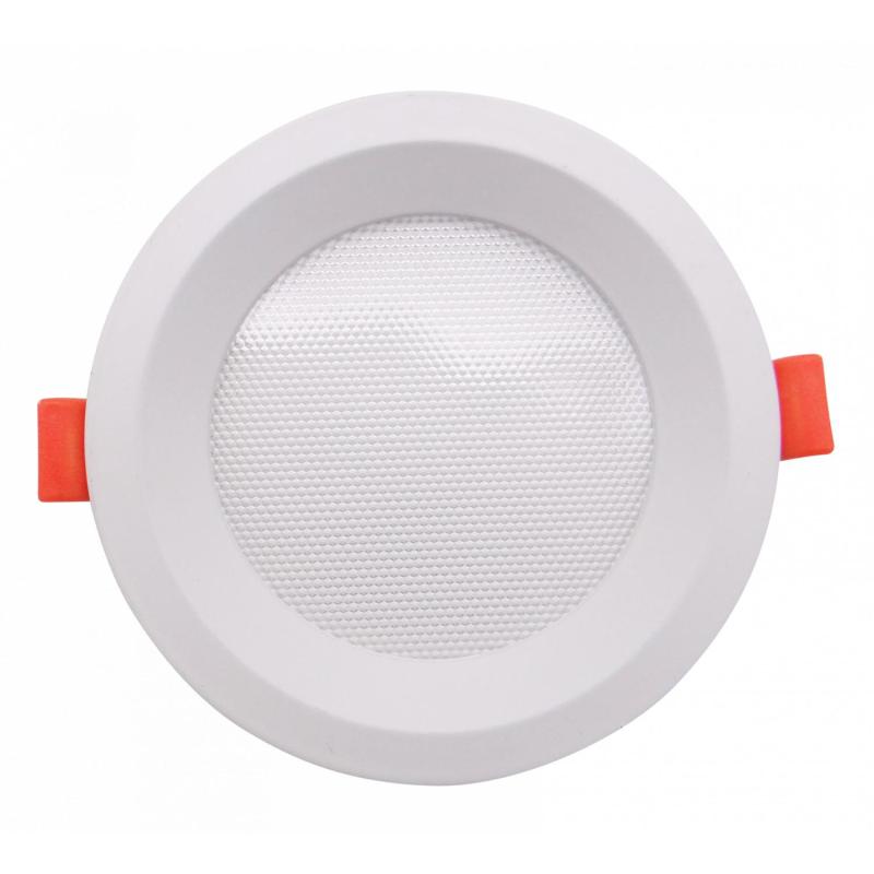 Image of Slim Round 10W Microprismatic Selectable LED Downlight Cutout 110mm LIFUD Driver