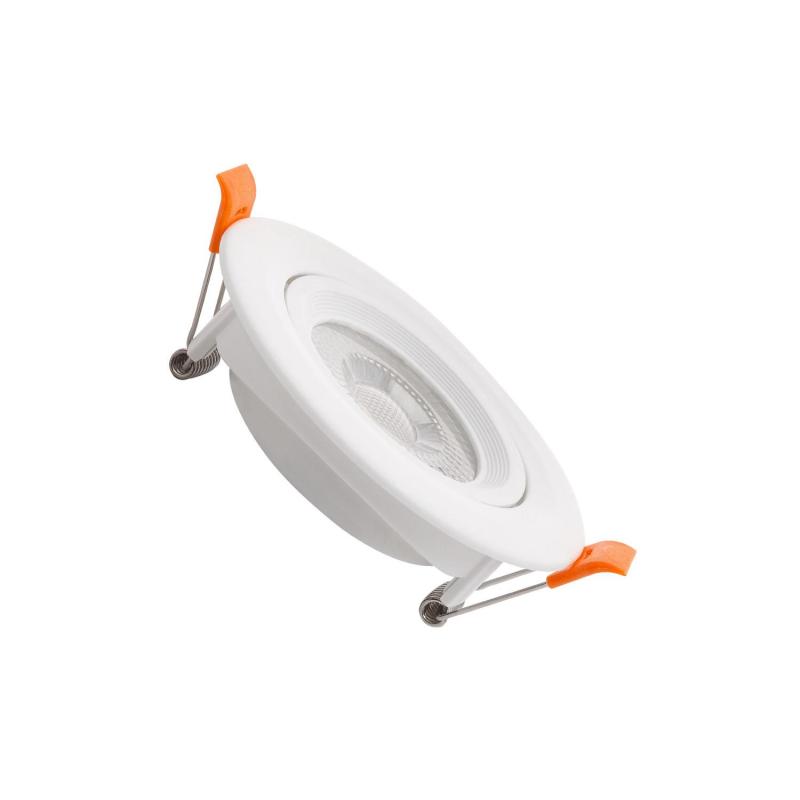 Image of Round Solid 7W COB LED Adjustable Downlight Cutout 75mm