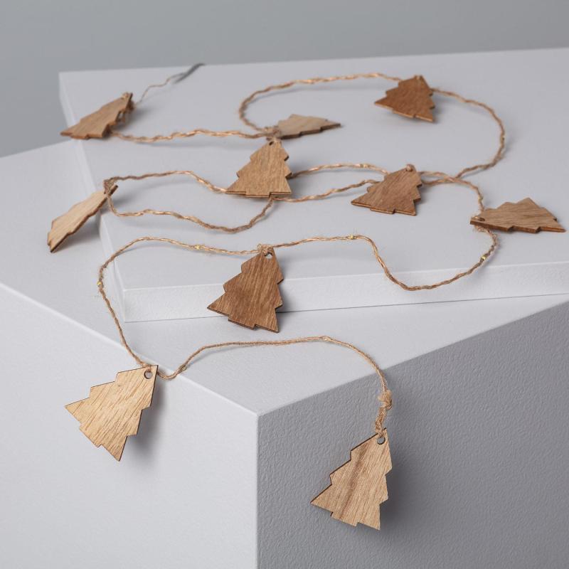 Image of Edit Tirza 2.2M Battery Operated LED Wood Fairy String Lights - 20 Lights