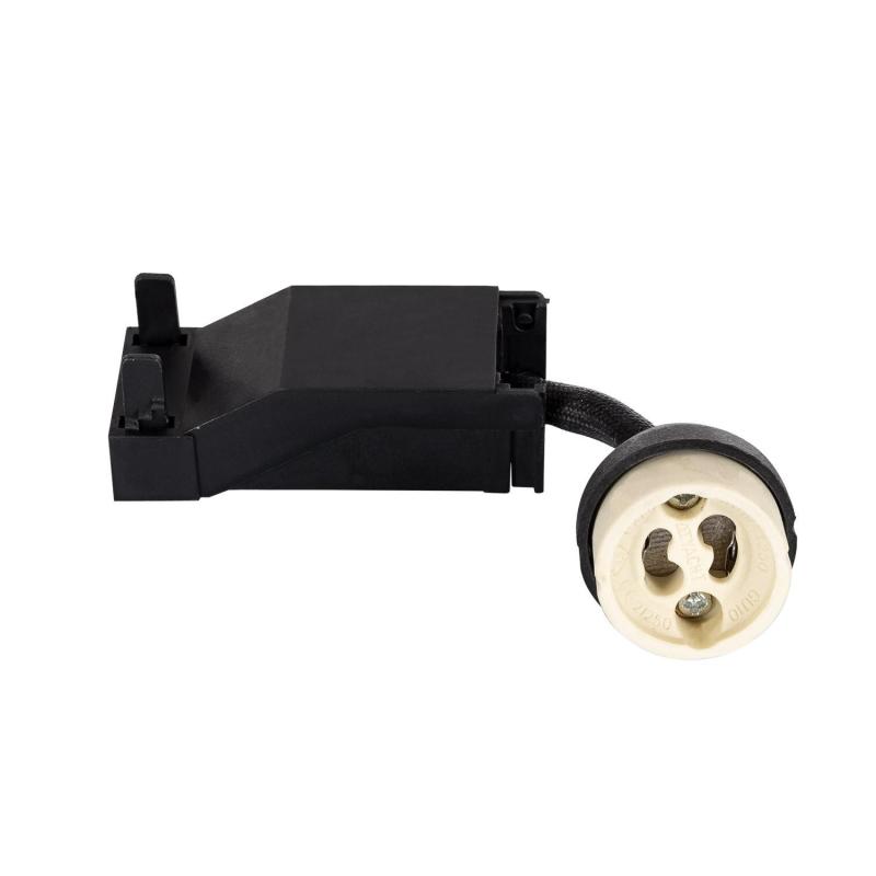 Image of Ceramic GU10 Lampholder with 100mm cable Connector