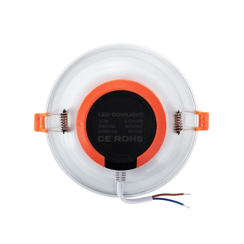 Image of Round 12W LED Downlight New Lux IP44 Cutout 135mm