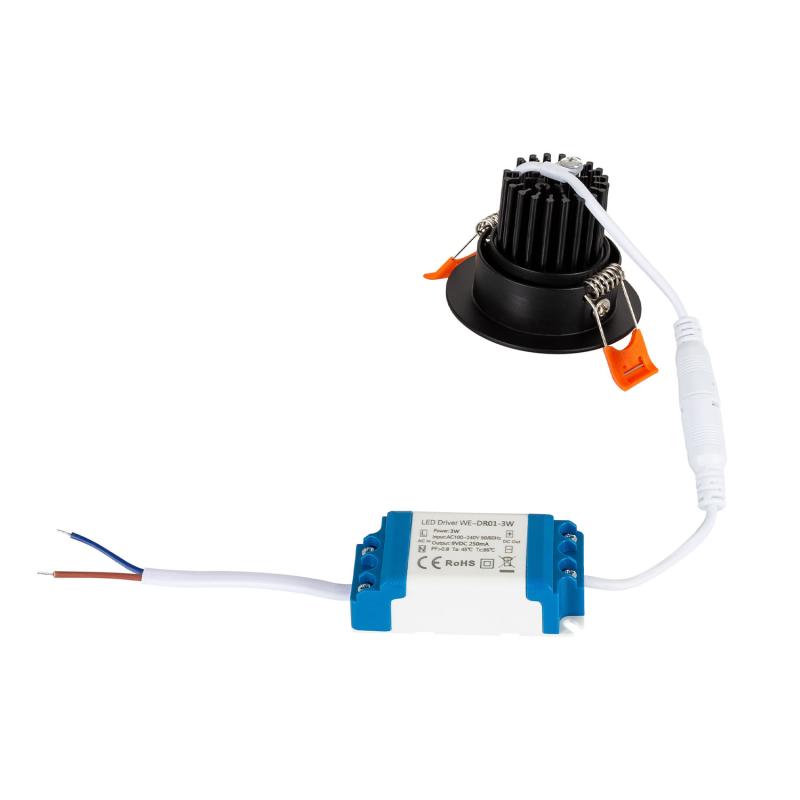 Image of Round Expert Colour 5W COB LED Adjustable Downlight Cutout 55mm