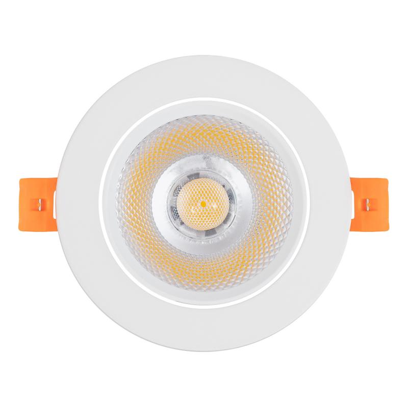 Image of Round 12W COB LED Adjustable Downlight Cutout 90mm