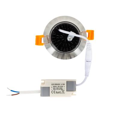 Image of Round 7W COB LED Adjustable Downlight Cutout 70mm