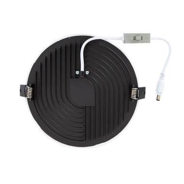 Image of Round Slim 18W UGR19 Selectable CCT LED Surface Panel 155 mm Cut-out IP54