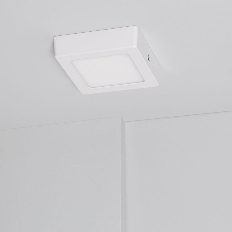 Image of 6W Square Selectable LED Flush Ceiling Light 105x105 mm
