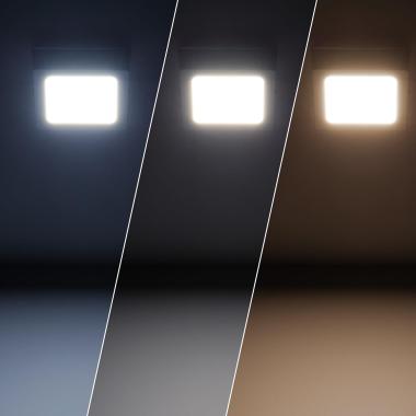 Image of 6W Square Selectable LED Flush Ceiling Light 105x105 mm
