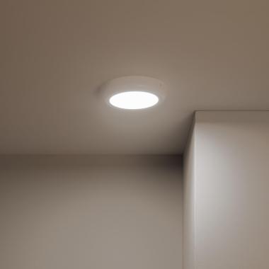 Image of 12W Cool LED Flush Ceiling Light D180 mm