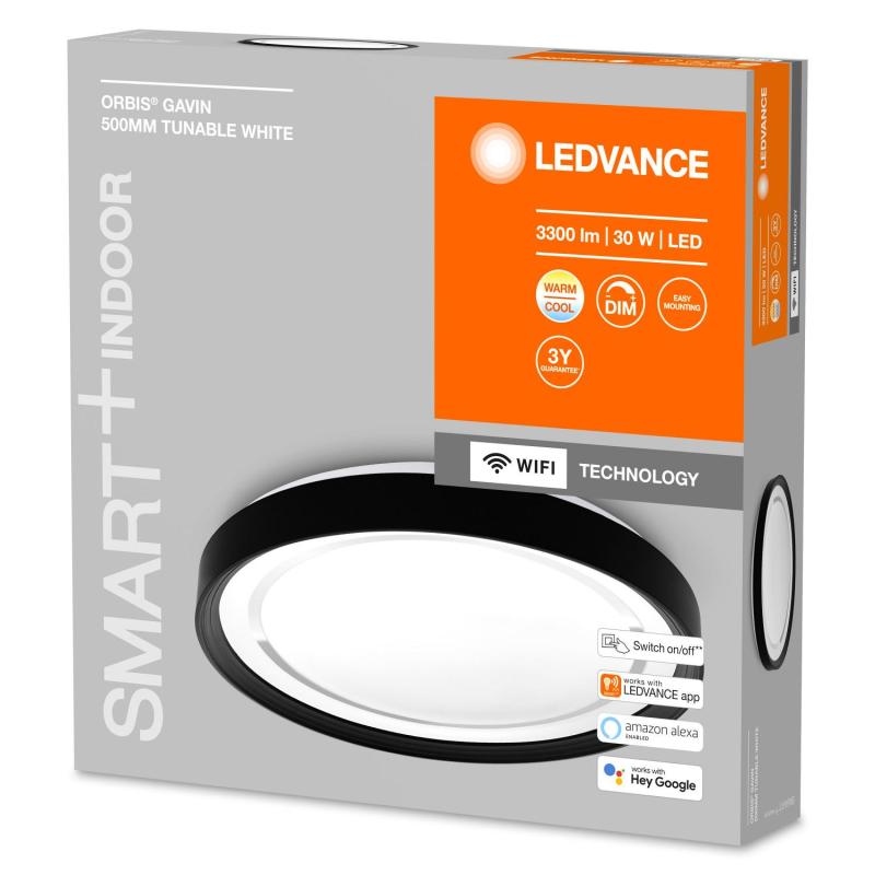 Image of Ledvance Smart + Wifi CCT Selectable 30W Orbis LED Surface Light