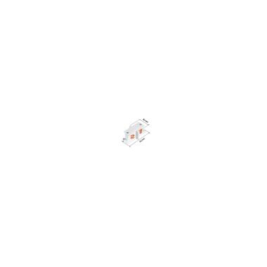 Image of Three Circuit Track Light I Shaped Connector