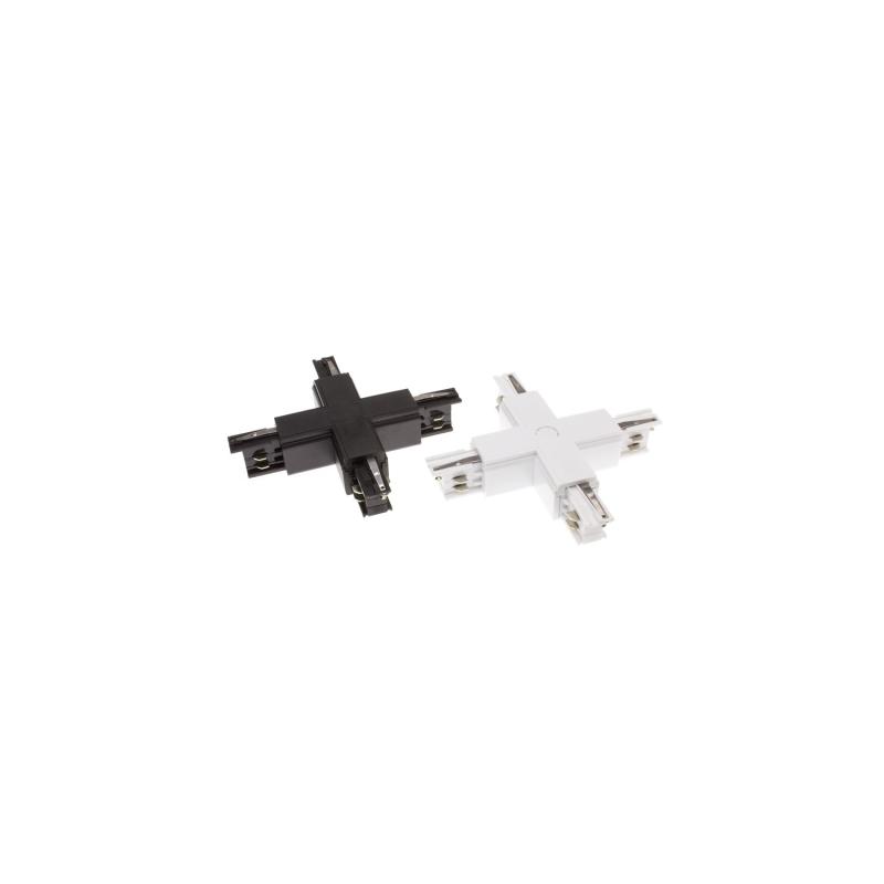 Image of Three Circuit Track Light X Shaped Connector