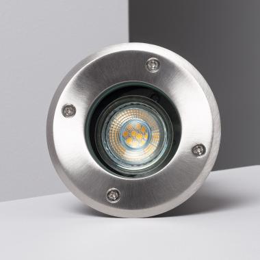 Image of Round Recessed Ground Light for GU10 Light Bulb