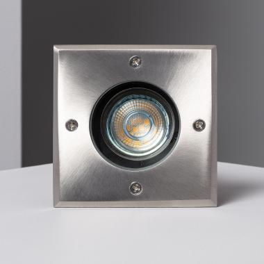 Image of Square Recessed Ground Light for GU10 Light Bulb