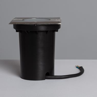 Image of Square Recessed Ground Light for GU10 Light Bulb