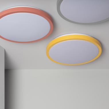 Image of Edit 19W Faina Metal Round LED Flush Light