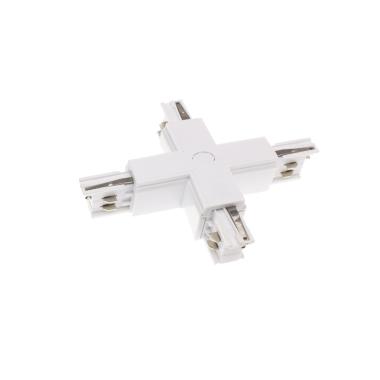 Image of Three Circuit Track Light X Shaped Connector