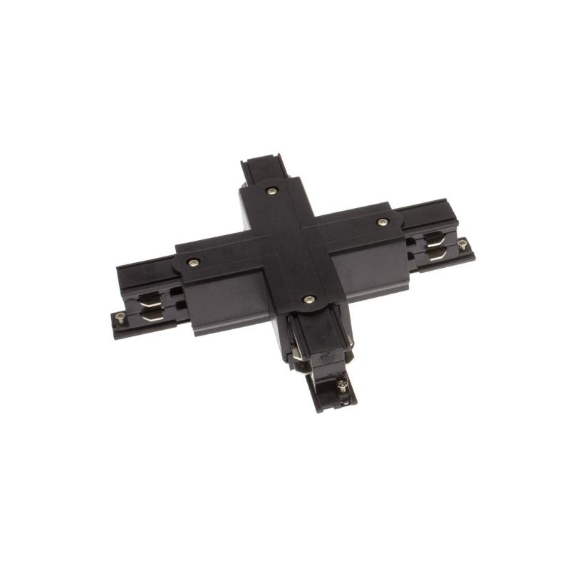 Image of Three Circuit Track Light X Shaped Connector