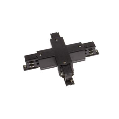 Image of Three Circuit Track Light X Shaped Connector