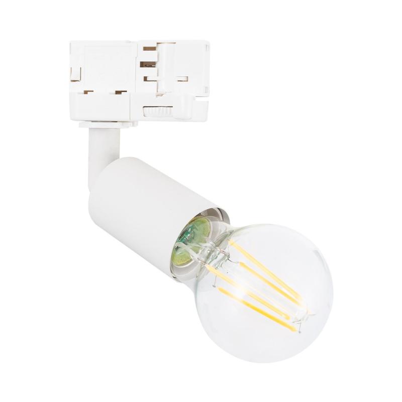 Image of Three Circuit Track Light Spotlight E27 Lampholder