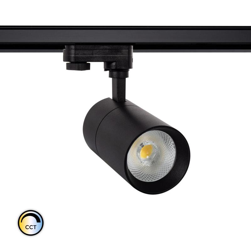 Image of Three Circuit 30W Colour Selectable CCT Dimmable LED Track Light New Mallet