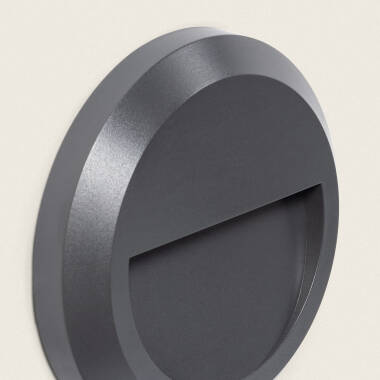 Image of Edit 1W Edulis Round Surface Outdoor LED Wall Light