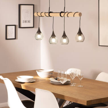 Image of Edit Monah 4 Light Bar Ceiling Pendant