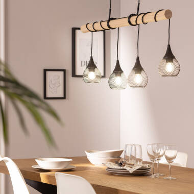 Image of Edit Monah 4 Light Bar Ceiling Pendant
