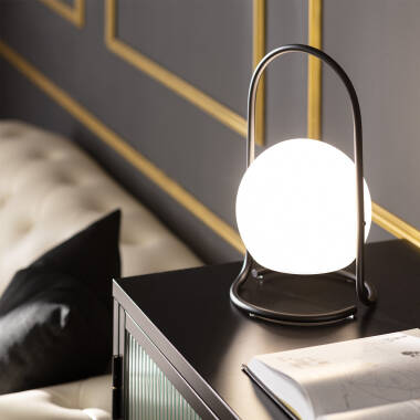 Image of Edit Mkono Sphere USB Rechargeable LED Outdoor Table Lamp